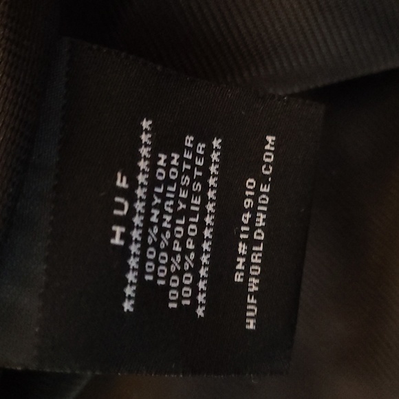 Rain Jacket, Huf, Men's Size L, Black - Picture 6 of 6